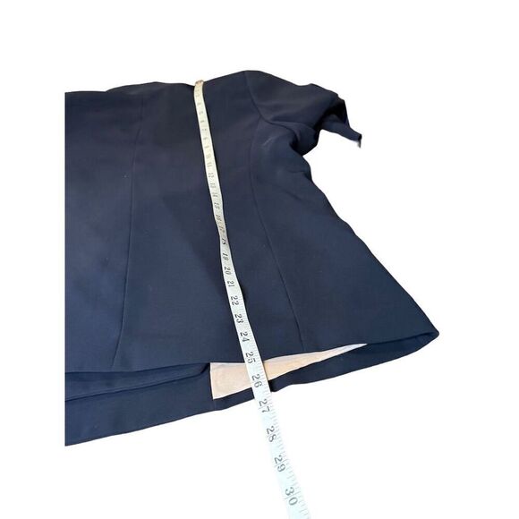 The Fold Le Marais Wrap Jacket Navy Blazer Women’s Size 16 - Picture 5 of 12
